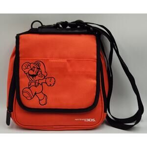 Super Mario Nintendo 3DS Soft Shoulder‎ Bag Case 9x8.5" Pockets Storage Travel